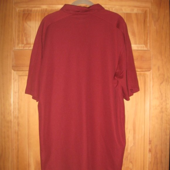 Nike Golf Dri-Fit Stay Cool Dark Red Polo Shirt - Picture 2 of 2